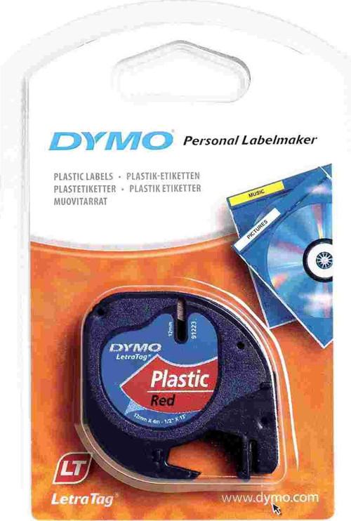 Letratag Plastik Şerit 12 Mm X 4 Metre Kırmızı