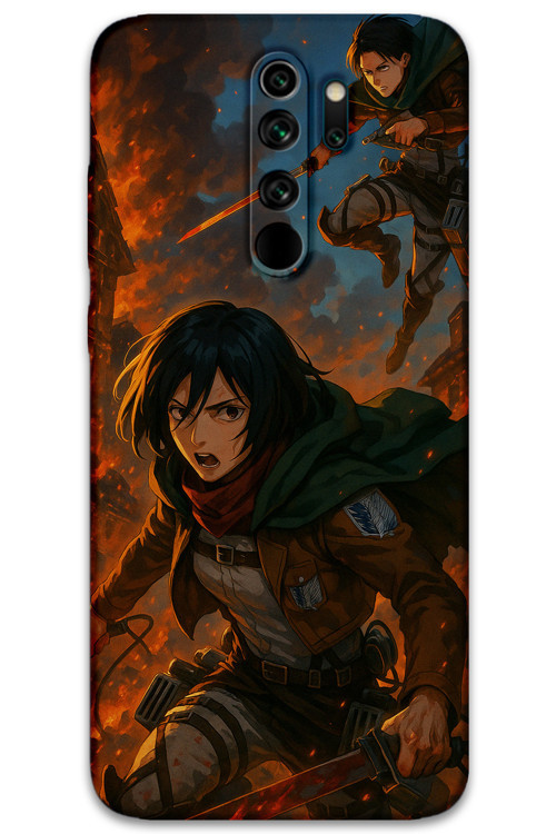 Xiaomi Redmi Note 8 Pro Uyumlu Anime Desenli Telefon Kılıfı + Ekran Koruyucu - 5744