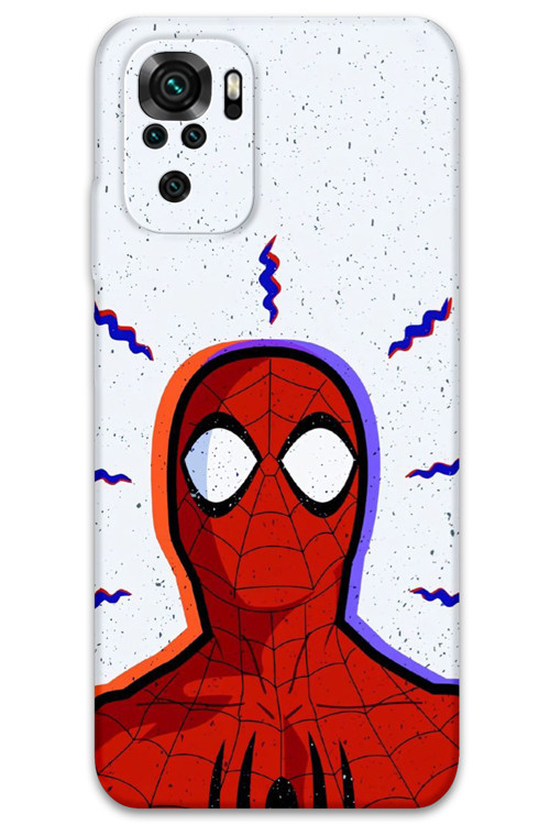 Xiaomi Redmi Note 10 Uyumlu Spiderman Desenli Telefon Kılıfı + Ekran Koruyucu - 5830