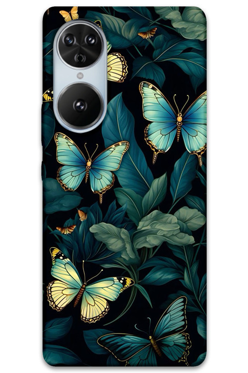 Reeder S19 Max Pro S Edge Uyumlu Kelebek Desenli Telefon Kılıfı + Ekran Koruyucu - 5791