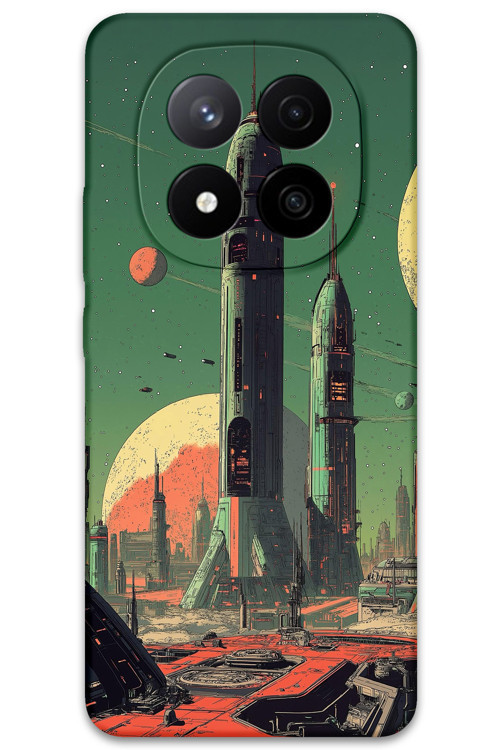 Xiaomi Redmi Note 14 Pro Plus Uyumlu Uzay Desenli Telefon Kılıfı + Ekran Koruyucu - 5870