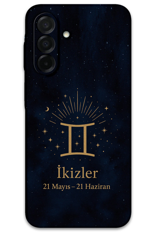 Galaxy A56 Uyumlu İkizler Burcu Desenli Telefon Kılıfı + Ekran Koruyucu - 5770