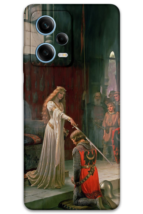 Xiaomi Redmi Note 12 5G Uyumlu Retro Desenli Telefon Kılıfı + Ekran Koruyucu - 5835