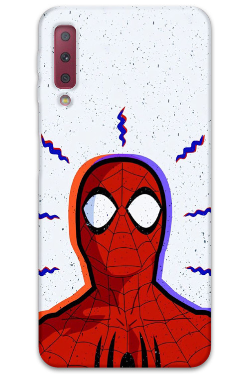 Galaxy A7 2018 Uyumlu Spiderman Desenli Telefon Kılıfı + Ekran Koruyucu - 5830