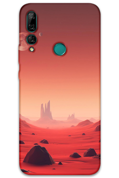 Huawei Y9 Prime 2019 Uyumlu Uzay Desenli Telefon Kılıfı + Ekran Koruyucu - 5859