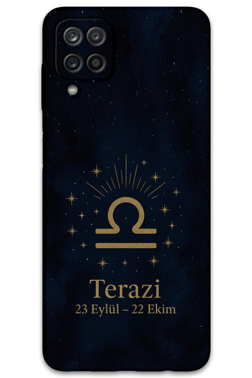 Galaxy M33 Uyumlu Terazi Burcu Desenli Telefon Kılıfı + Ekran Koruyucu - 5774