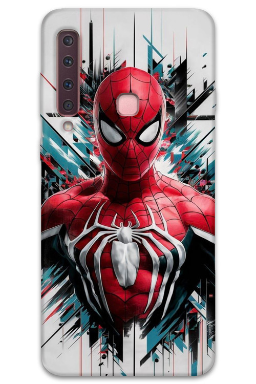 Galaxy A9 2018 Uyumlu Spiderman Desenli Telefon Kılıfı + Ekran Koruyucu - 5831