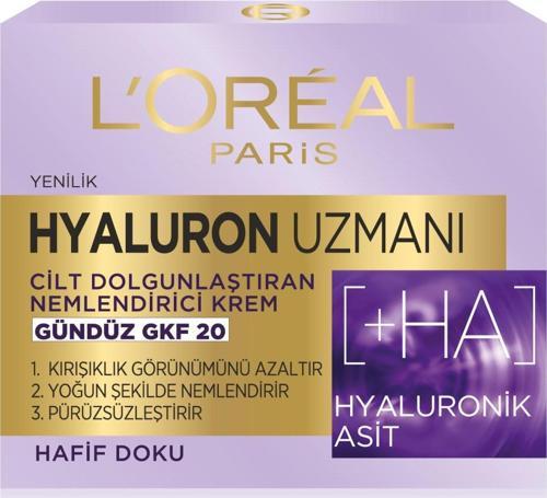 Hyaluron Uzmanı Cilt Dolgunlaştıran Nemlendirici Krem GKF 20