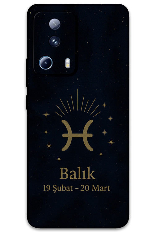 Xiaomi Mi 13 Lite Uyumlu Balık Burcu Desenli Telefon Kılıfı + Ekran Koruyucu - 5779