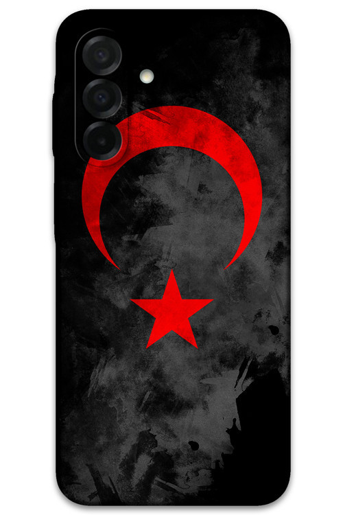Galaxy A26 Uyumlu Türk Bayrağı Desenli Telefon Kılıfı + Ekran Koruyucu - 5852