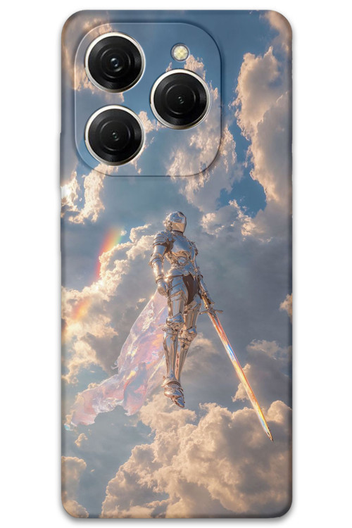 Tecno Spark 20 Pro Uyumlu Retro Desenli Telefon Kılıfı + Ekran Koruyucu - 5841