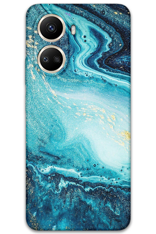Huawei Nova 10 Se Uyumlu Mermer Desenli Telefon Kılıfı + Ekran Koruyucu - 5818