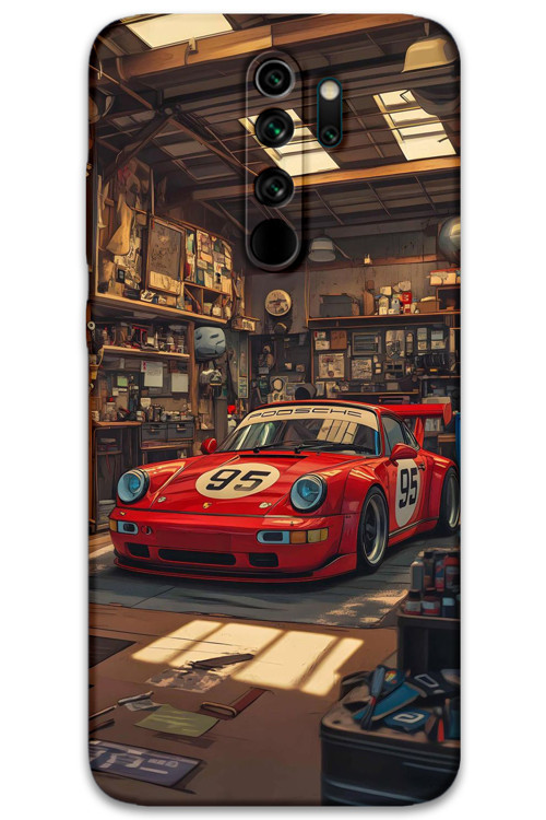 Xiaomi Redmi Note 8 Pro Uyumlu Araba Desenli Telefon Kılıfı + Ekran Koruyucu - 5759