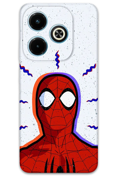 İnfinix Hot 40İ Uyumlu Spiderman Desenli Telefon Kılıfı + Ekran Koruyucu - 5830