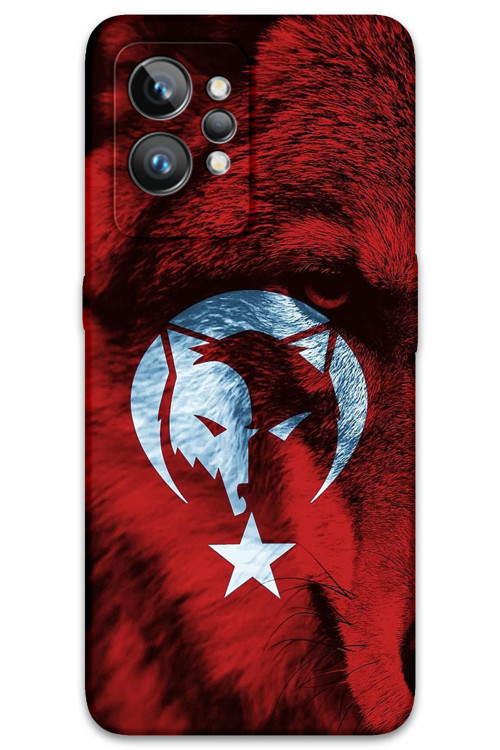Realme Gt 2 Pro Uyumlu Türk Bayrağı Desenli Telefon Kılıfı + Ekran Koruyucu - 5856