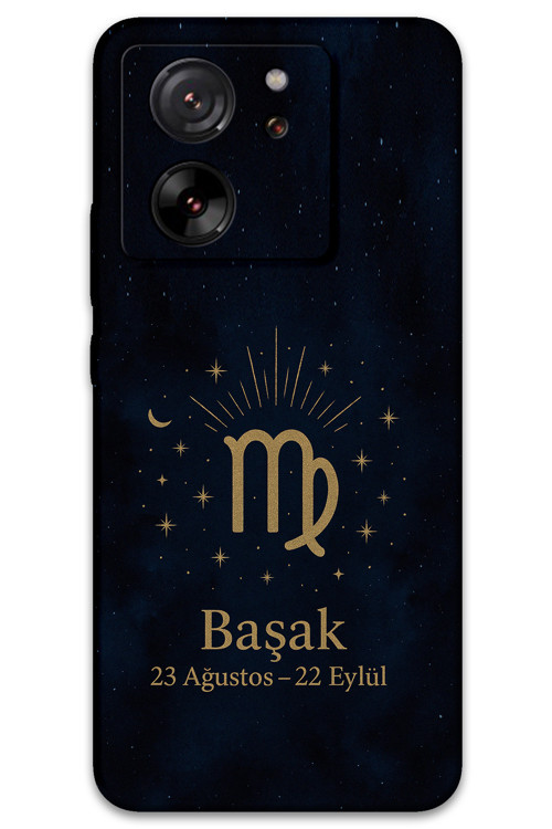 Xiaomi Mi 13T Pro Uyumlu Başak Burcu Desenli Telefon Kılıfı + Ekran Koruyucu - 5773