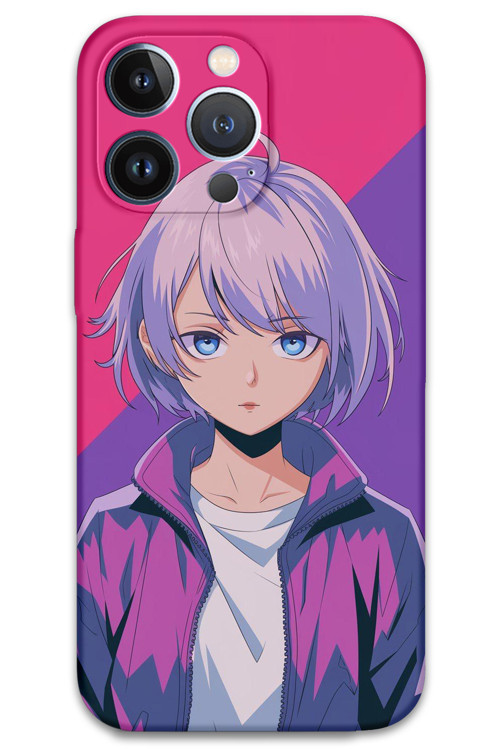 İphone 13 Pro Max Uyumlu Anime Desenli Telefon Kılıfı + Ekran Koruyucu - 5742