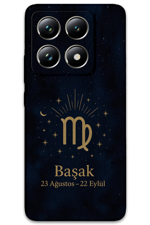 Xiaomi Mi 14T Pro Uyumlu Başak Burcu Desenli Telefon Kılıfı + Ekran Koruyucu - 5773