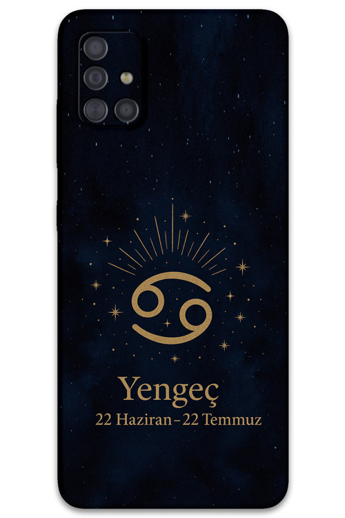 Galaxy M31S Uyumlu Yengeç Burcu Desenli Telefon Kılıfı + Ekran Koruyucu - 5771