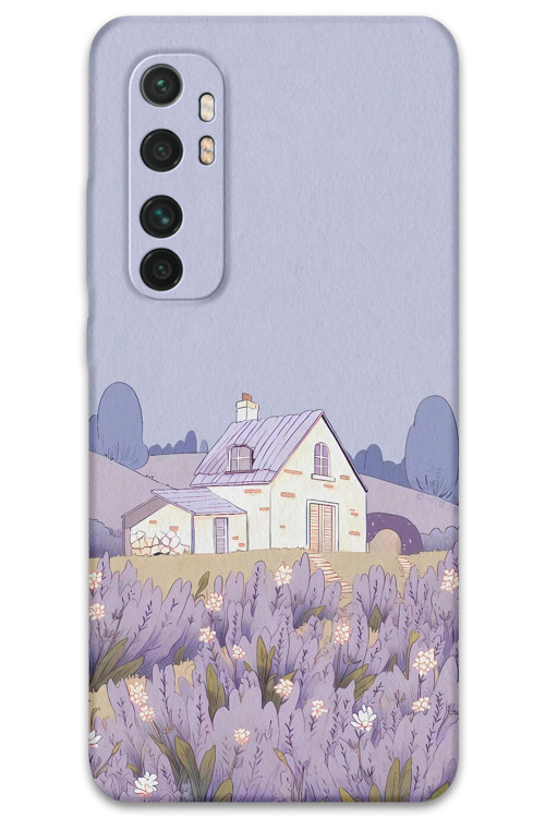 Xiaomi Mi Note 10 Lite Uyumlu Çiçek Desenli Telefon Kılıfı + Ekran Koruyucu - 5800
