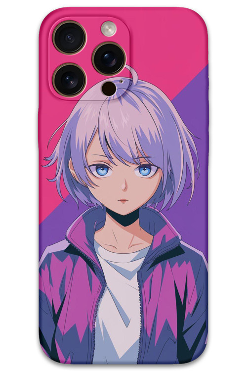 İphone 16 Pro Max Uyumlu Anime Desenli Telefon Kılıfı + Ekran Koruyucu - 5742