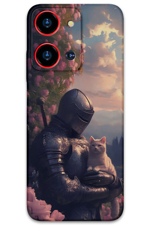 Reeder S19 Max Pro S Zoom Uyumlu Retro Desenli Telefon Kılıfı + Ekran Koruyucu - 5845