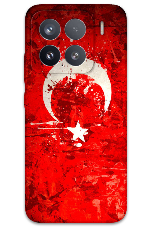 Xiaomi Mi 15 Pro Uyumlu Türk Bayrağı Desenli Telefon Kılıfı + Ekran Koruyucu - 5847