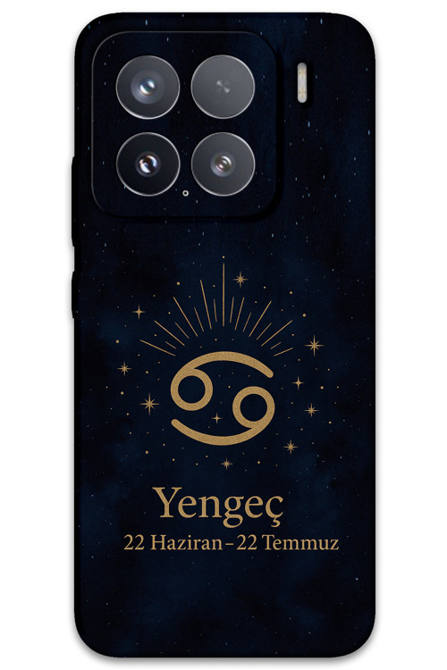 Xiaomi Mi 15 Pro Uyumlu Yengeç Burcu Desenli Telefon Kılıfı + Ekran Koruyucu - 5771
