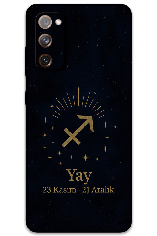 Galaxy Note 20 Uyumlu Yay Burcu Desenli Telefon Kılıfı + Ekran Koruyucu - 5776