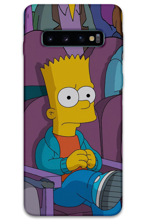 Galaxy S10 Plus Uyumlu Çizgi Film Desenli Telefon Kılıfı + Ekran Koruyucu - 5821