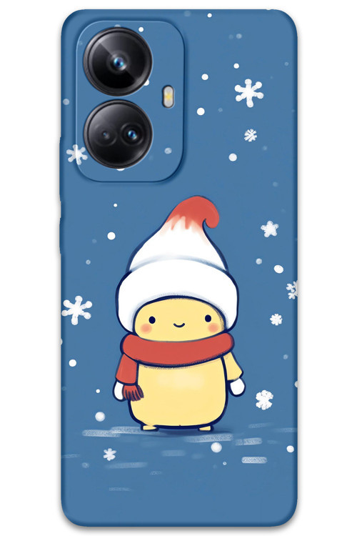 Realme 10 Pro Plus Uyumlu Tavşan Desenli Telefon Kılıfı + Ekran Koruyucu - 5808