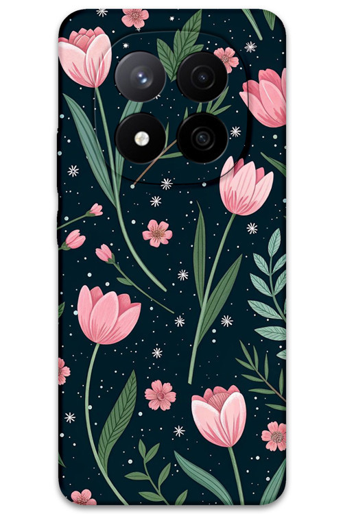 Xiaomi Redmi Note 14 Pro Plus Uyumlu Çiçek Desenli Telefon Kılıfı + Ekran Koruyucu - 5788