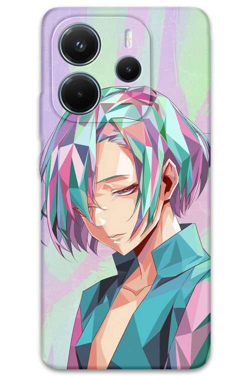 Xiaomi Redmi Note 14 4G Uyumlu Anime Desenli Telefon Kılıfı + Ekran Koruyucu - 5743
