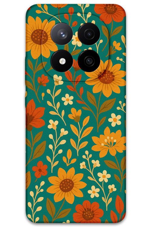 Xiaomi Redmi Note 14 Pro Plus Uyumlu Çiçek Desenli Telefon Kılıfı + Ekran Koruyucu - 5786