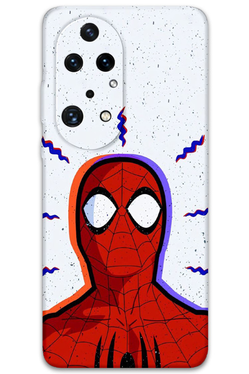Huawei P50 Pro Uyumlu Spiderman Desenli Telefon Kılıfı + Ekran Koruyucu - 5830