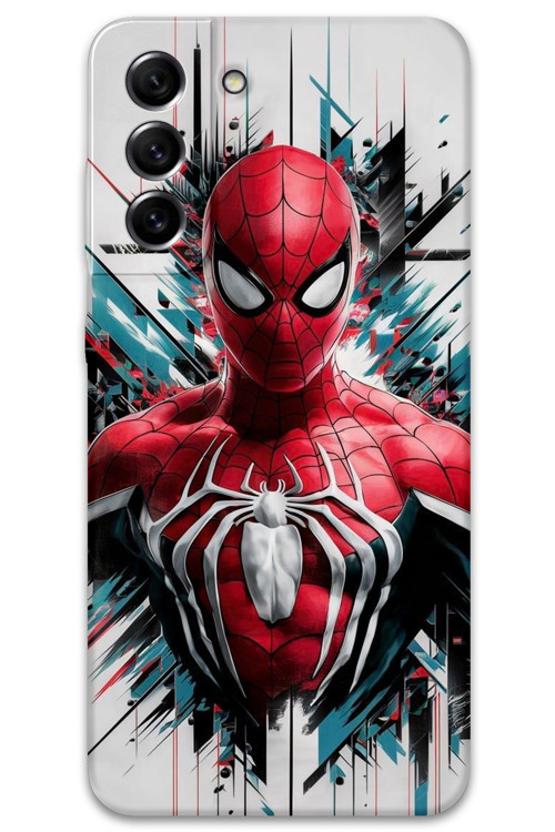 Galaxy S21 Fe Uyumlu Spiderman Desenli Telefon Kılıfı + Ekran Koruyucu - 5831