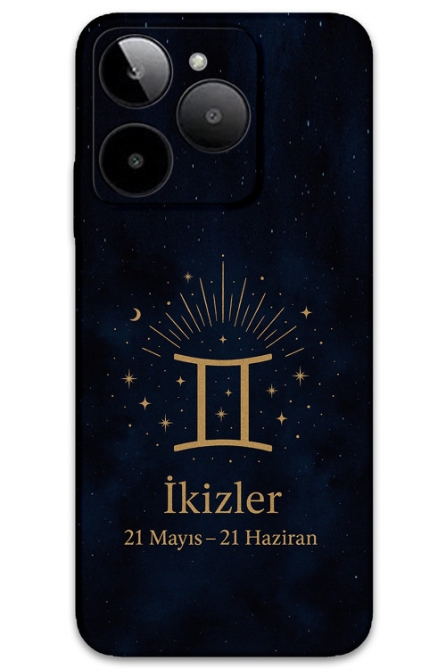 Gm Era 30 Uyumlu İkizler Burcu Desenli Telefon Kılıfı + Ekran Koruyucu - 5770