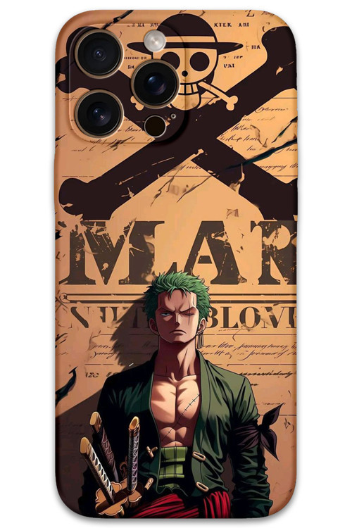 İphone 16 Pro Max Uyumlu Anime Desenli Telefon Kılıfı + Ekran Koruyucu - 5755