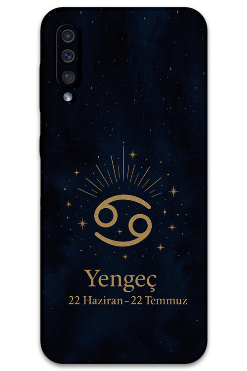 Galaxy A50 Uyumlu Yengeç Burcu Desenli Telefon Kılıfı + Ekran Koruyucu - 5771