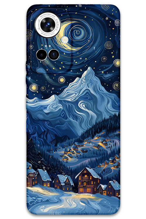 Tecno Camon 19 Pro Uyumlu Uzay Desenli Telefon Kılıfı + Ekran Koruyucu - 5857