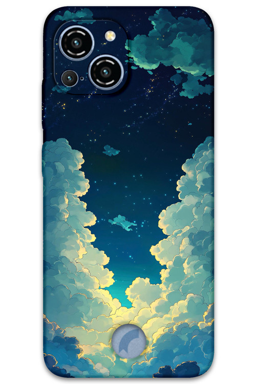 Reeder S23 Pro Max Uyumlu Uzay Desenli Telefon Kılıfı + Ekran Koruyucu - 5868