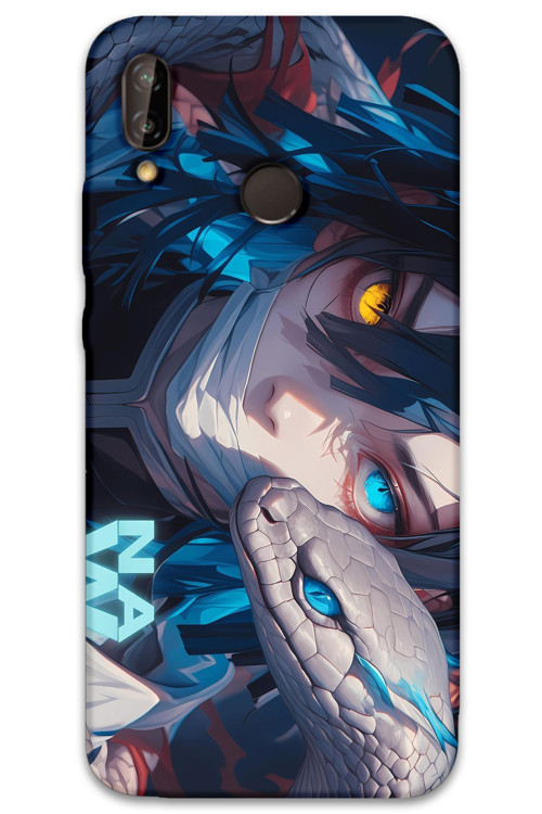 Huawei P Smart 2019 Uyumlu Anime Desenli Telefon Kılıfı + Ekran Koruyucu - 5748