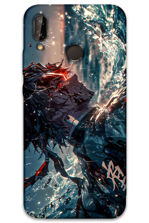 Huawei P Smart 2019 Uyumlu Anime Desenli Telefon Kılıfı + Ekran Koruyucu - 5749