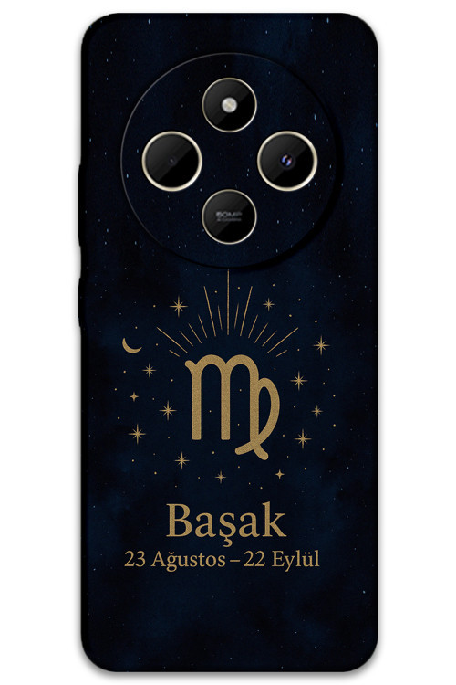 Xiaomi Redmi 14C Uyumlu Başak Burcu Desenli Telefon Kılıfı + Ekran Koruyucu - 5773