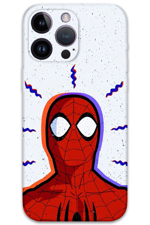 İphone 14 Pro Uyumlu Spiderman Desenli Telefon Kılıfı + Ekran Koruyucu - 5830