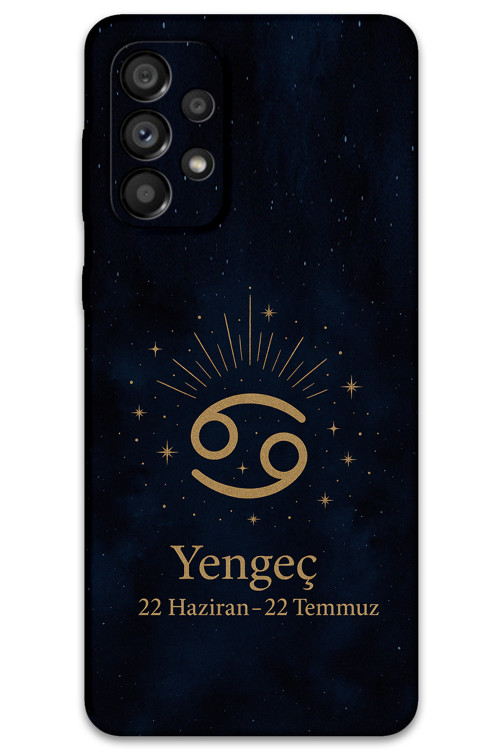 Galaxy A52 Uyumlu Yengeç Burcu Desenli Telefon Kılıfı + Ekran Koruyucu - 5771