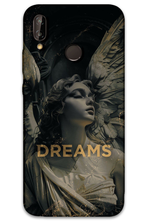 Huawei P Smart 2019 Uyumlu Retro Desenli Telefon Kılıfı + Ekran Koruyucu - 5832