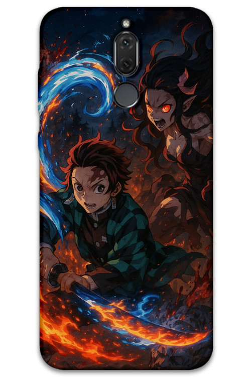 Huawei Mate 10 Lite Uyumlu Anime Desenli Telefon Kılıfı + Ekran Koruyucu - 5745
