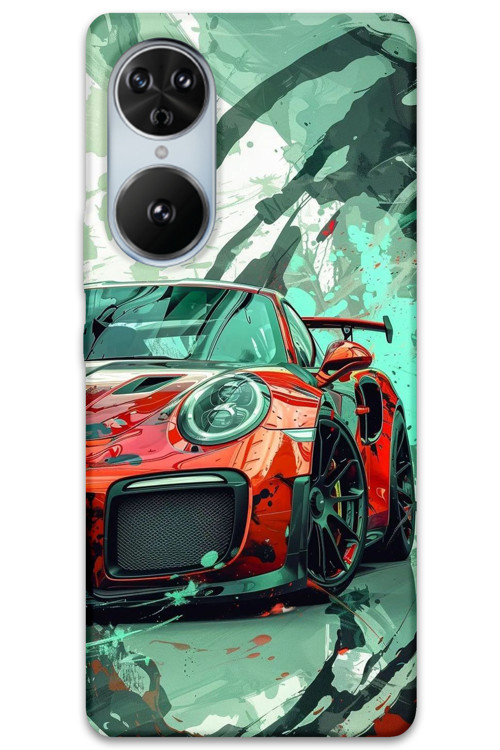 Reeder S19 Max Pro S Edge Uyumlu Araba Desenli Telefon Kılıfı + Ekran Koruyucu - 5765