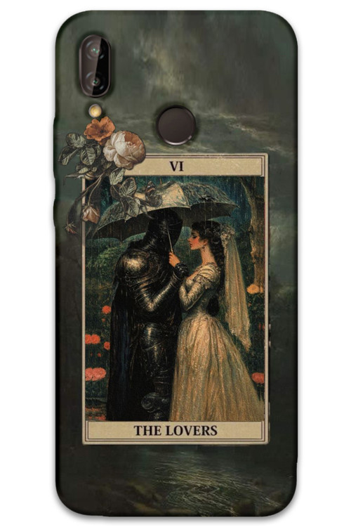 Huawei P Smart 2019 Uyumlu Retro Desenli Telefon Kılıfı + Ekran Koruyucu - 5846